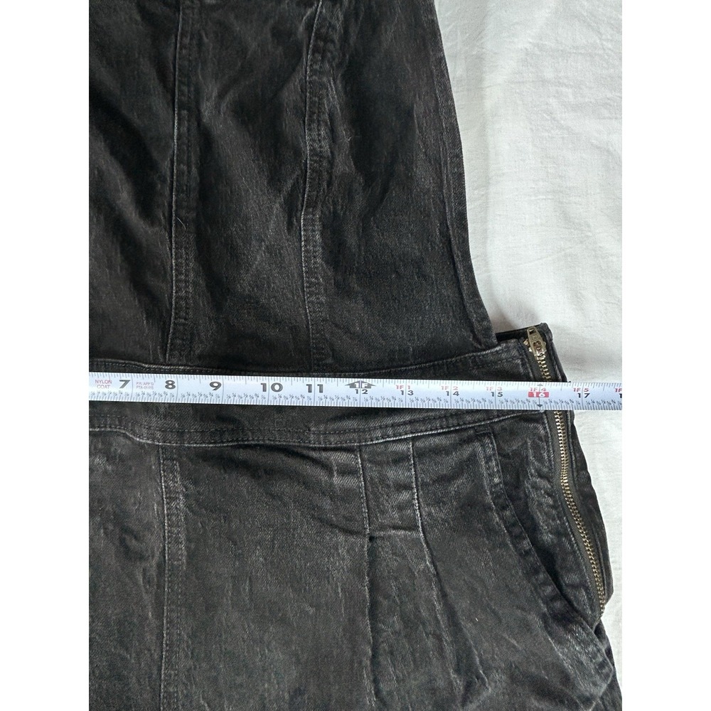 Vtg Madewell Overalls Black Tapered Size 12 Crisscross Zipper Side - Picture 3 of 13